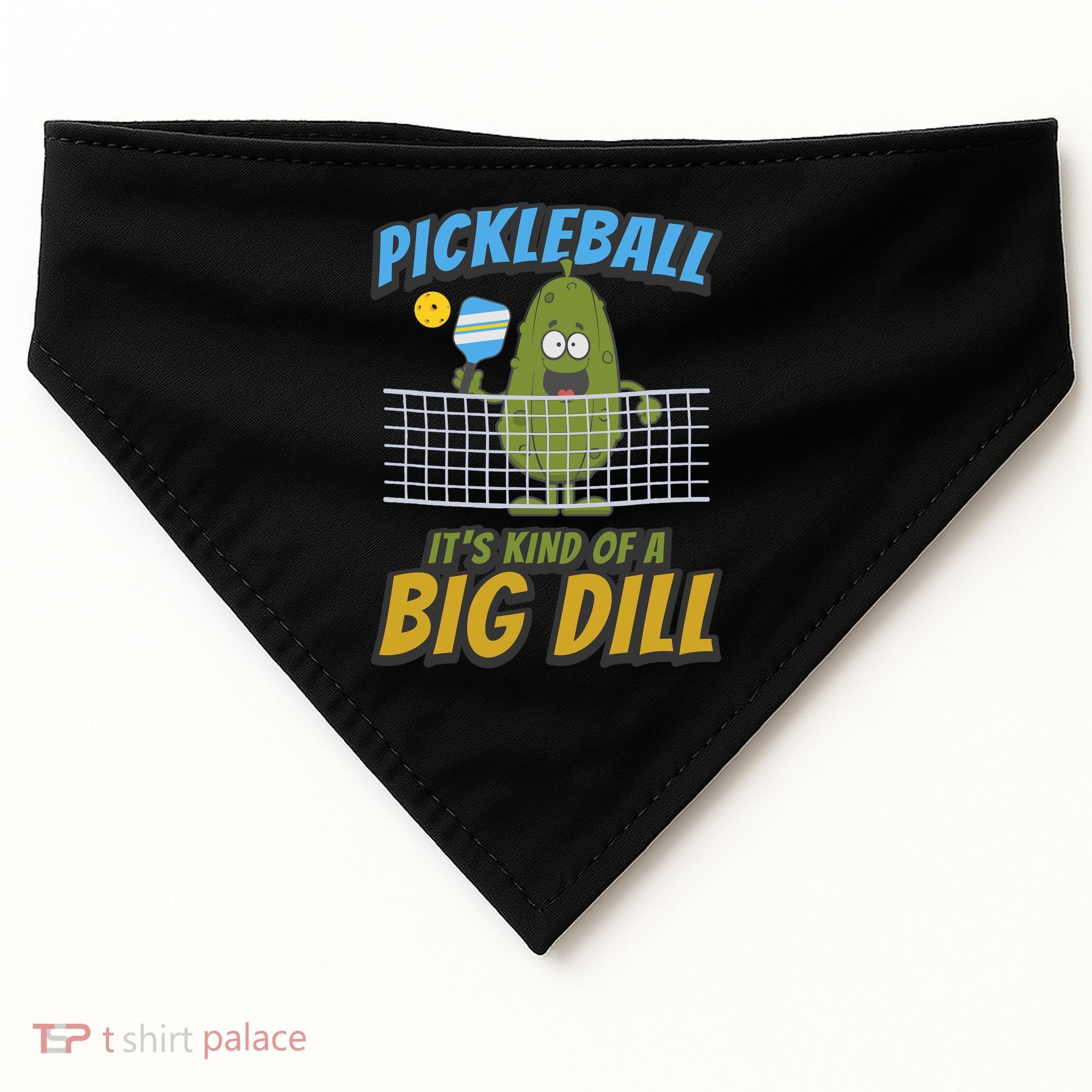 Pickleball ItS Kind Of A Big Dill USA-Made Doggie Bandana