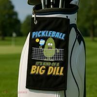 Pickleball ItS Kind Of A Big Dill Golf Towel thumb 2