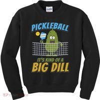 Pickleball ItS Kind Of A Big Dill Kids Sweatshirt thumb 0