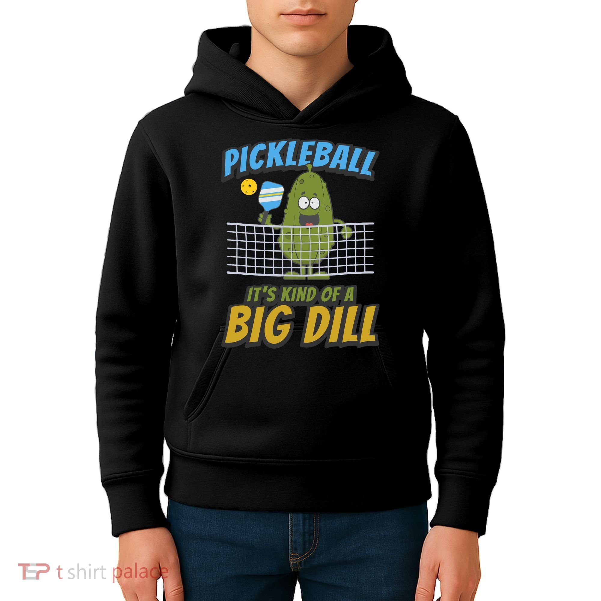 Pickleball ItS Kind Of A Big Dill Kids Hoodie