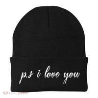 Ps I Love You Day Purple Beanie thumb 0