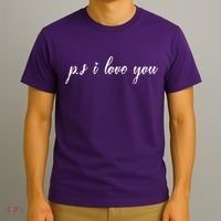 Ps I Love You Day Purple T-Shirt thumb 3