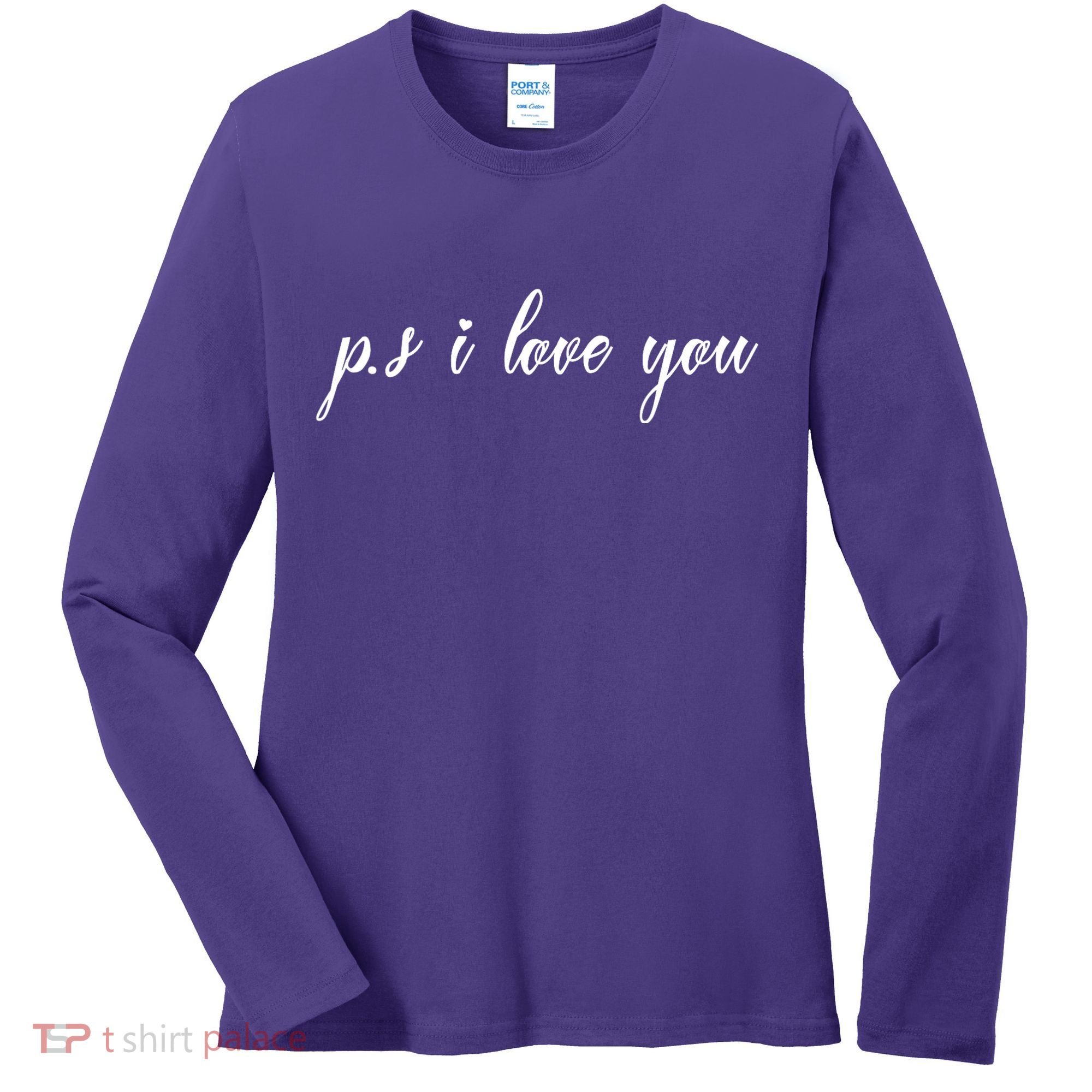 Ps I Love You Day Purple Women's Long Sleeve Shirt
