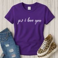 Ps I Love You Day Purple Women's T-Shirt thumb 3