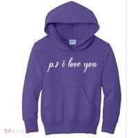 Ps I Love You Day Purple Kids Hoodie thumb 0