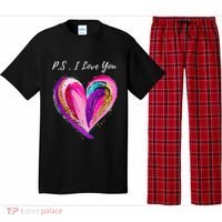 Ps I Love You Day ValentineS Day Purple Heart Pajama Set thumb 0