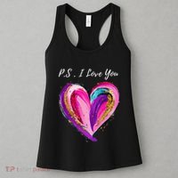 Ps I Love You Day ValentineS Day Purple Heart Women's Tank Top thumb 3