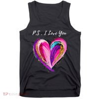 Ps I Love You Day ValentineS Day Purple Heart Tank Top thumb 0