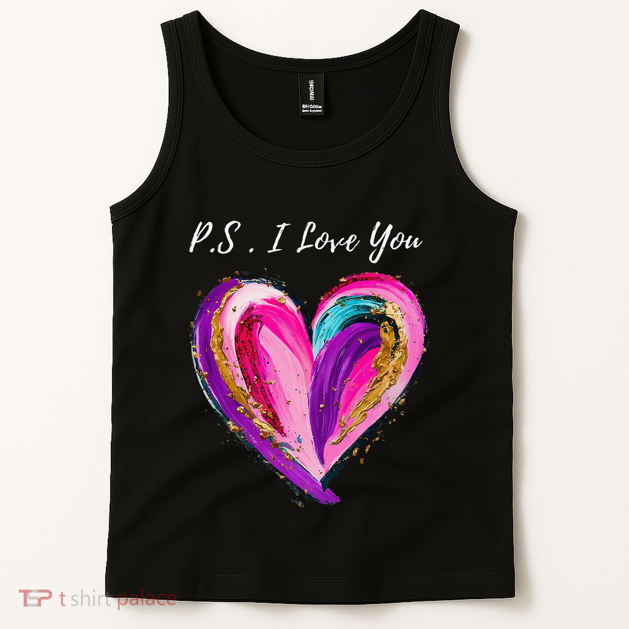 Ps I Love You Day ValentineS Day Purple Heart Tank Top