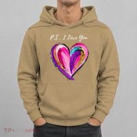 Ps I Love You Day ValentineS Day Purple Heart Hoodie thumb 0