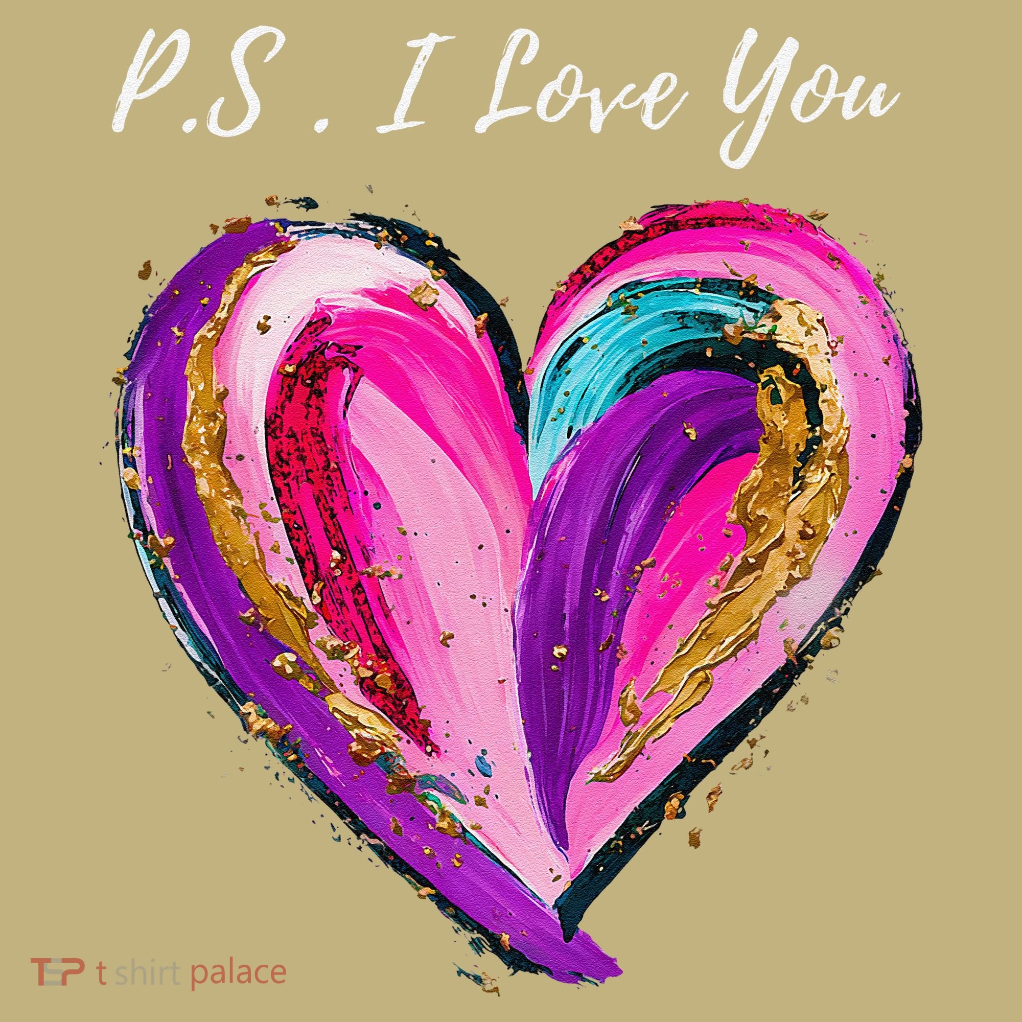 Ps I Love You Day ValentineS Day Purple Heart Hoodie