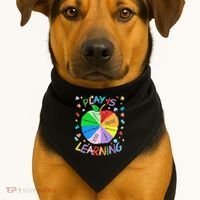 Play Is Learning Special Education Autism Awareness Pride USA-Made Doggie Bandana thumb 1