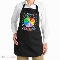 Play Is Learning Special Education Autism Awareness Pride Apron thumb 2