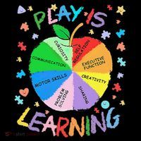 Play Is Learning Special Education Autism Awareness Pride Bucket Hat thumb 4