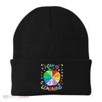 Play Is Learning Special Education Autism Awareness Pride Beanie thumb 0
