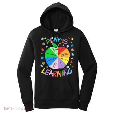 Play Is Learning Special Education Autism Awareness Pride Women's Hoodie