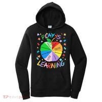 Play Is Learning Special Education Autism Awareness Pride Women's Hoodie thumb 0