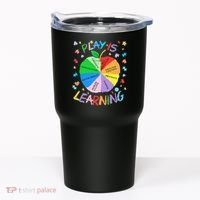 Play Is Learning Special Education Autism Awareness Pride Tumbler thumb 0