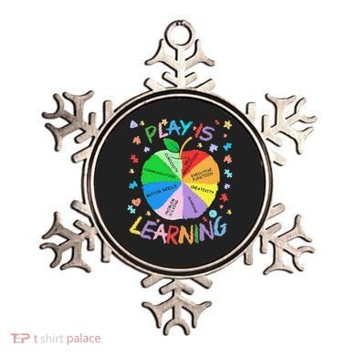 Play Is Learning Special Education Autism Awareness Pride Ornament