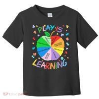 Play Is Learning Special Education Autism Awareness Pride Toddler T-Shirt thumb 0