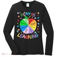 Play Is Learning Special Education Autism Awareness Pride Women's Long Sleeve Shirt thumb 0