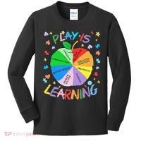Play Is Learning Special Education Autism Awareness Pride Kids Long Sleeve Shirt thumb 0