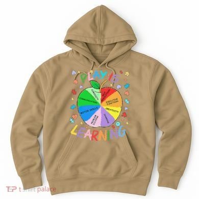 Play Is Learning Special Education Autism Awareness Pride Hoodie