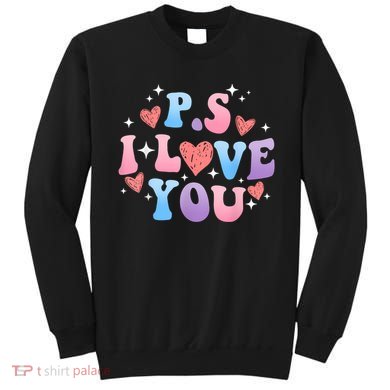 Ps I Love You Day ValentineS Day Purple Heart Women Sweatshirt