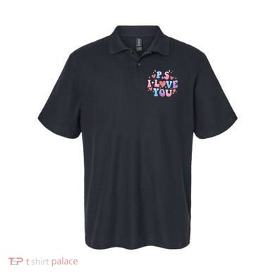 Ps I Love You Day ValentineS Day Purple Heart Women Polo
