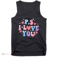 Ps I Love You Day ValentineS Day Purple Heart Women Tank Top thumb 0