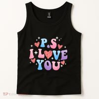 Ps I Love You Day ValentineS Day Purple Heart Women Tank Top thumb 2