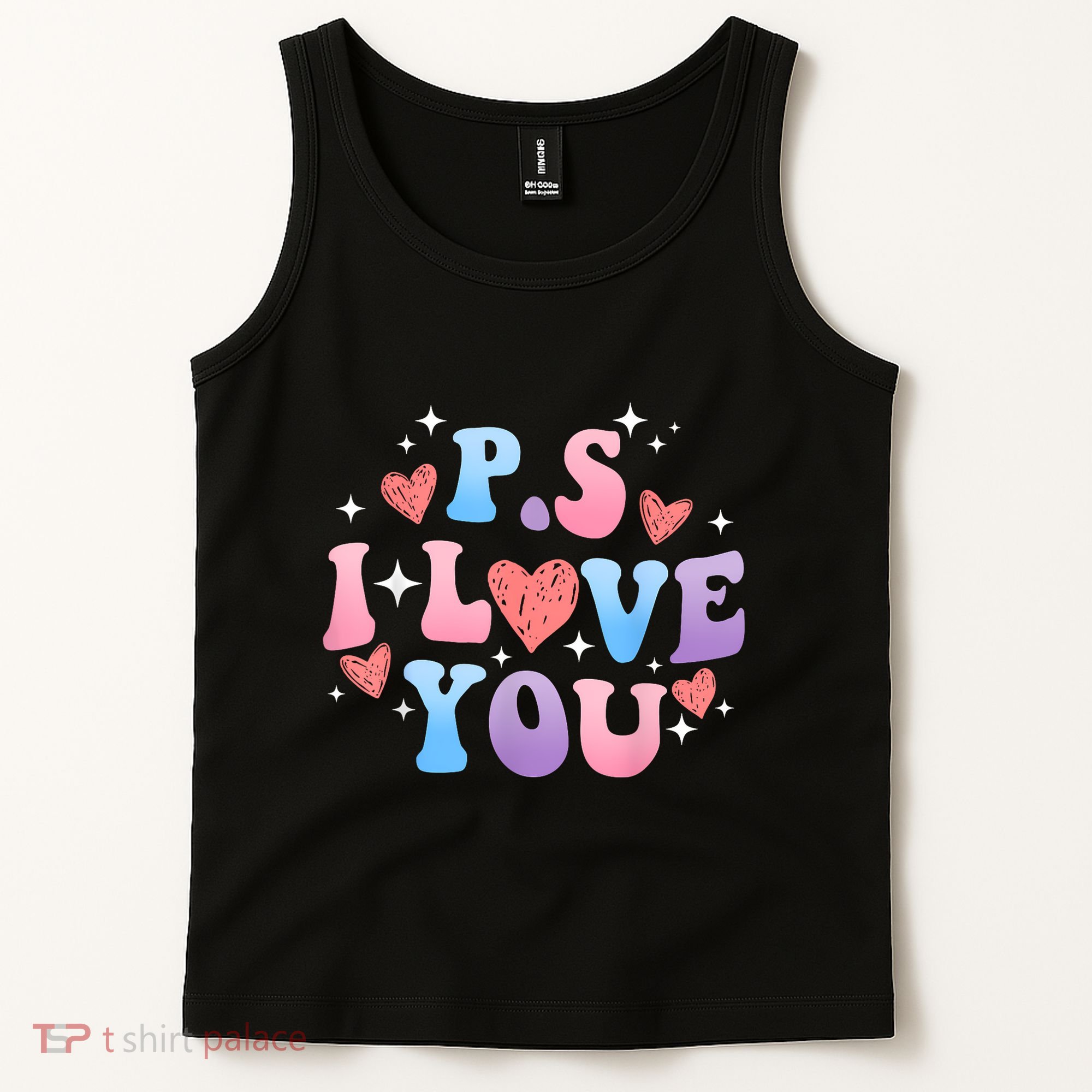 Ps I Love You Day ValentineS Day Purple Heart Women Tank Top