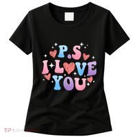 Ps I Love You Day ValentineS Day Purple Heart Women Women's T-Shirt thumb 0