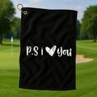 Ps I Love You Cute Gift Golf Towel thumb 1