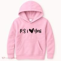Ps I Love You Cute Gift Kids Hoodie thumb 0