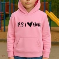 Ps I Love You Cute Gift Kids Hoodie thumb 2