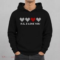 Ps I Love You Day ValentineS Day Purple Heart Hoodie thumb 0