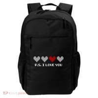 Ps I Love You Day ValentineS Day Purple Heart Backpack thumb 0