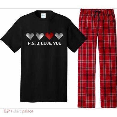 Ps I Love You Day ValentineS Day Purple Heart Pajama Set