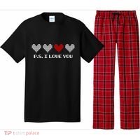 Ps I Love You Day ValentineS Day Purple Heart Pajama Set thumb 0