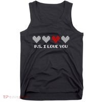 Ps I Love You Day ValentineS Day Purple Heart Tank Top thumb 0
