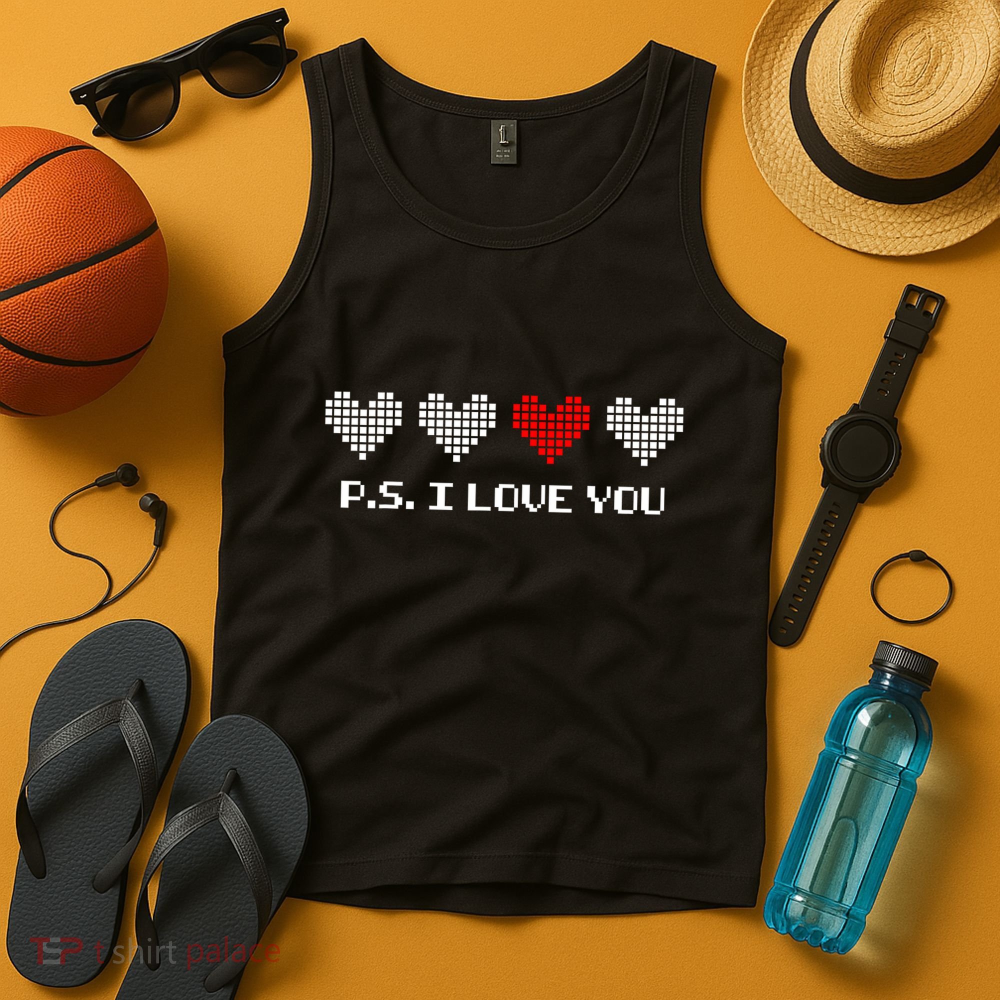 Ps I Love You Day ValentineS Day Purple Heart Tank Top