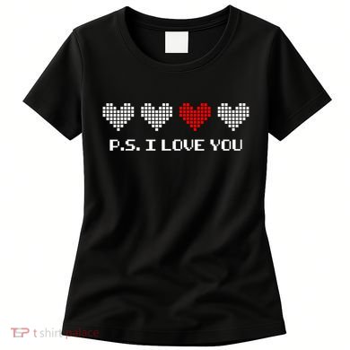 Ps I Love You Day ValentineS Day Purple Heart Women's T-Shirt