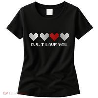 Ps I Love You Day ValentineS Day Purple Heart Women's T-Shirt thumb 0