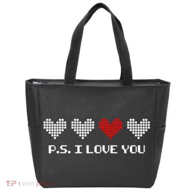 Ps I Love You Day ValentineS Day Purple Heart Tote Bag