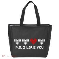 Ps I Love You Day ValentineS Day Purple Heart Tote Bag thumb 0