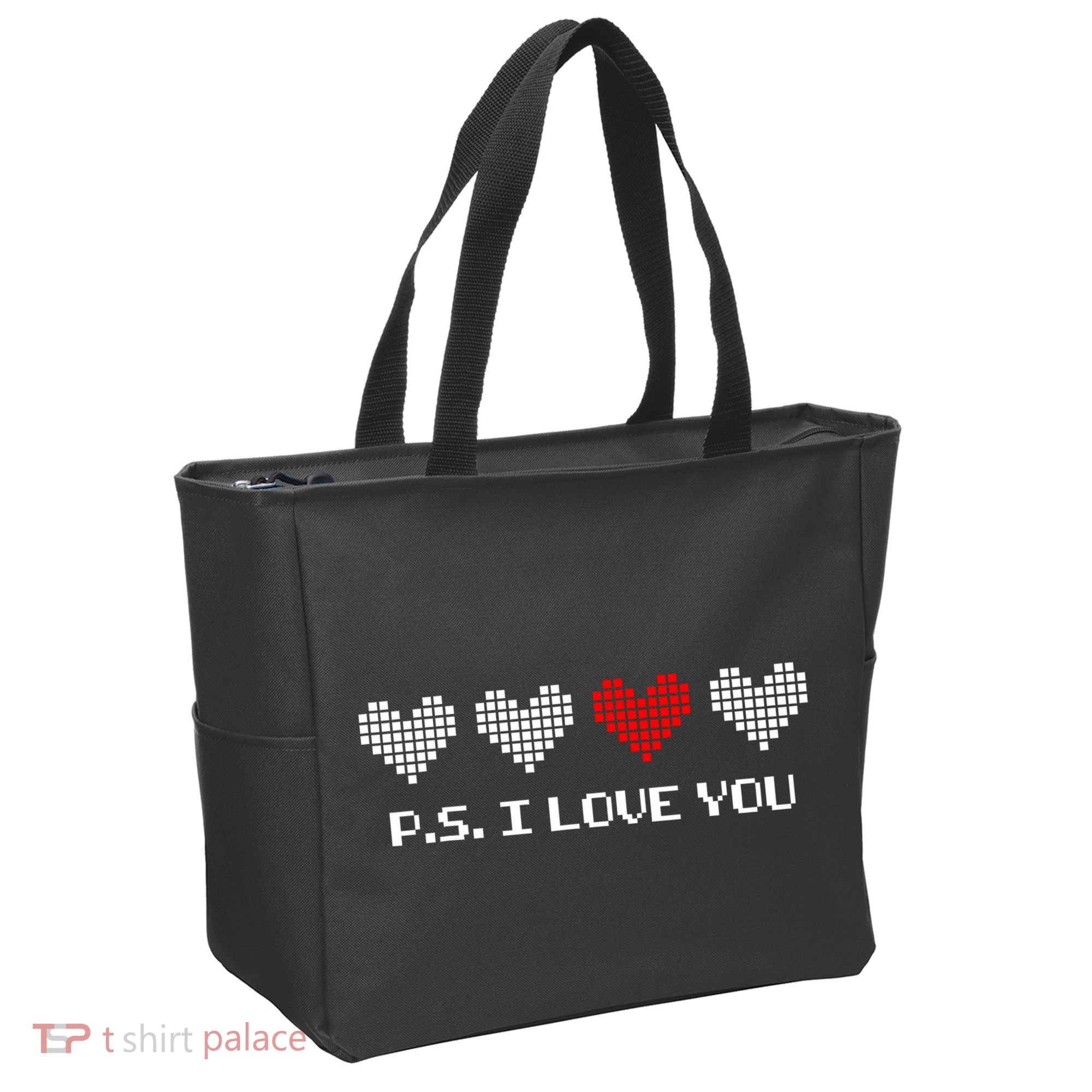 Ps I Love You Day ValentineS Day Purple Heart Tote Bag