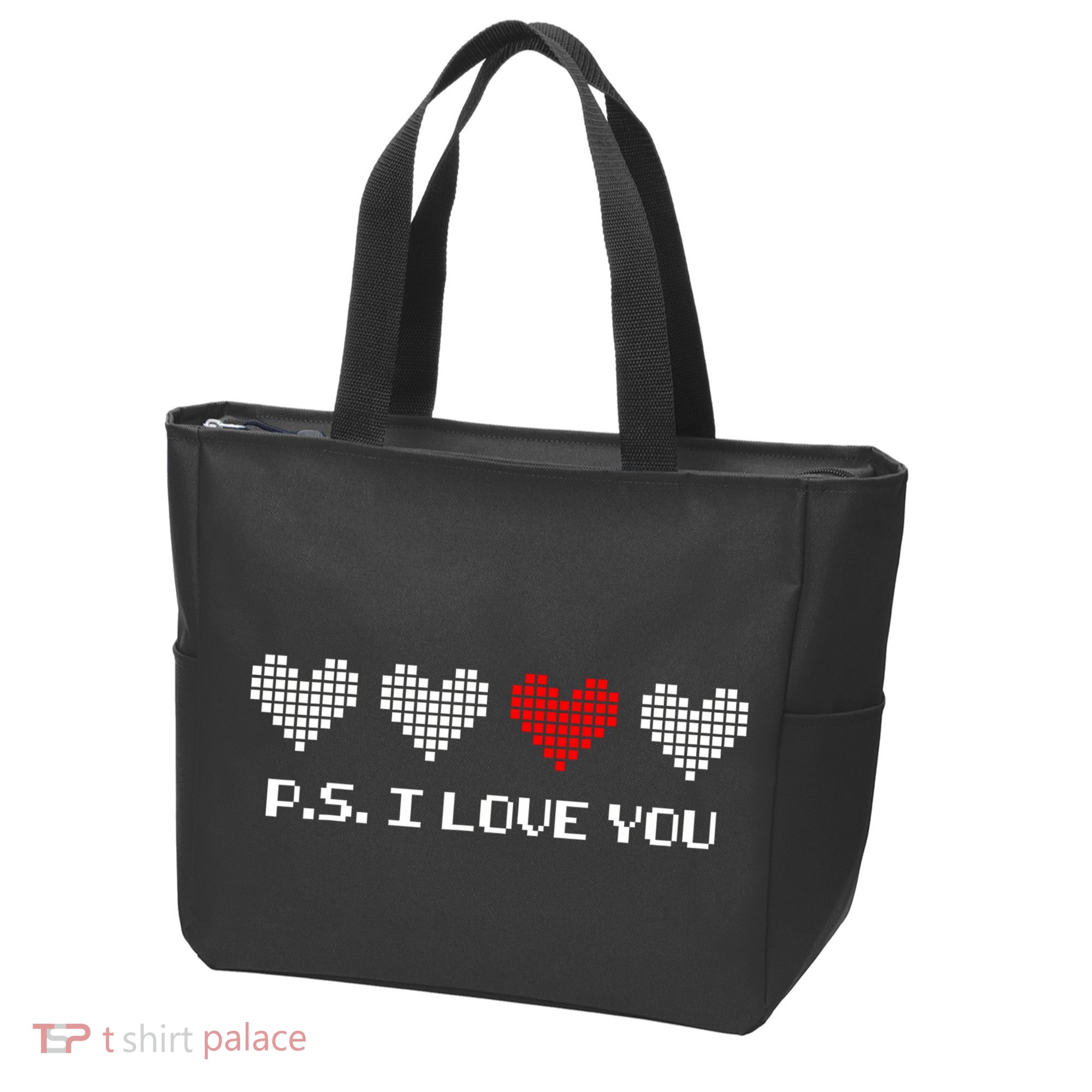 Ps I Love You Day ValentineS Day Purple Heart Tote Bag