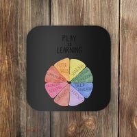 Play Is Learning Funny Teacher Coaster thumb 0