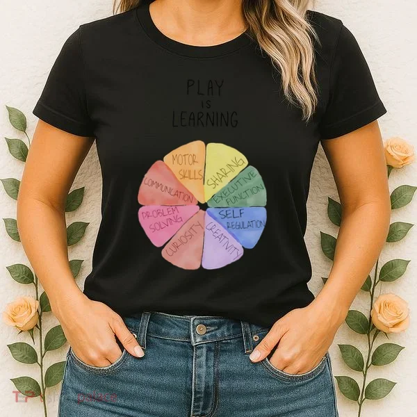 Play Is Learning Funny Teacher Women's T-Shirt